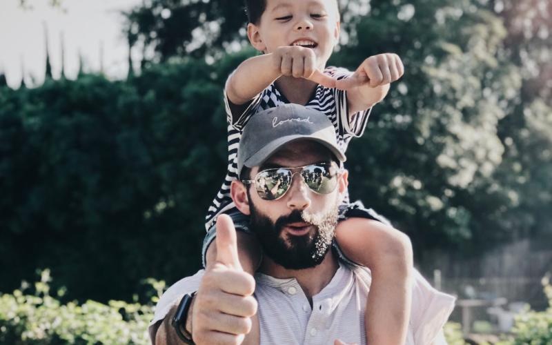 a person holding a baby